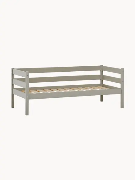 Cama infantil de madera de pino Eco Comfort, 70 x 160 cm, Madera de pino macizo con certificado FSC, madera contrachapada, Madera de pino, greige pintado, An 70 x L 160 cm