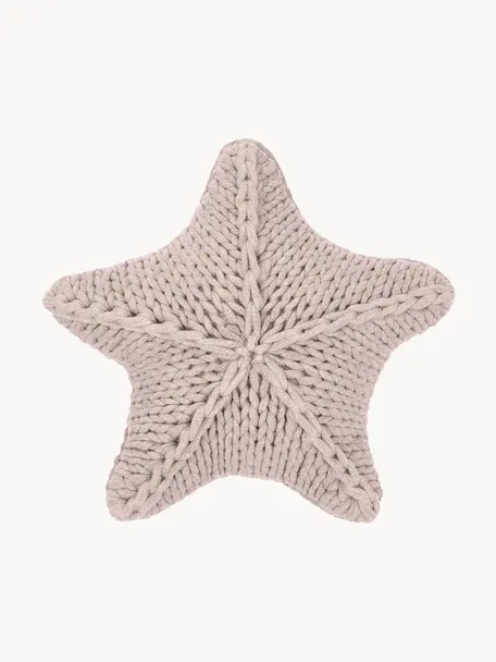Grobstrick-Kissen Sparkle, mit Inlett, Bezug: 100 % Baumwolle, Rosa, B 45 x L 45 cm