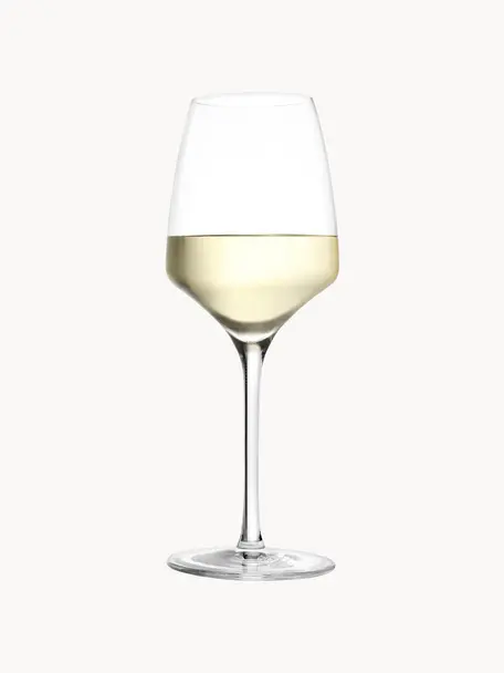 Copas de vino blanco de cristal Experience, 6 uds., Cristal, Transparente, Ø 8 x Al 21 cm, 350 ml