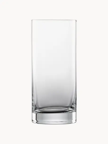 Verres à long drink en cristal Tavoro, 4 pièces, Verre cristal Tritan, Transparent, Ø 7 x haut. 16 cm, 460 ml