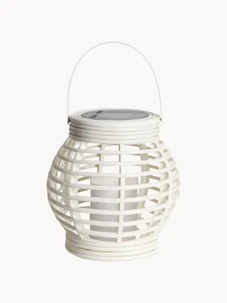 Lanterne - bougie solaire d'extérieur LED Lantern, Blanc, larg. 16 x haut. 16 cm