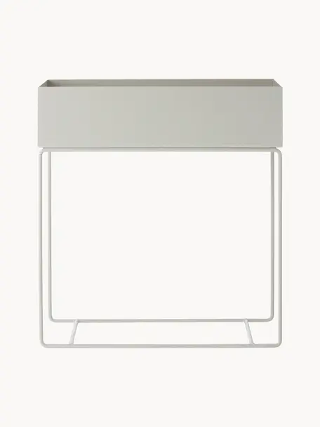 Portavaso Plant Box, Acciaio verniciato a polvere, Grigio chiaro, Larg. 60 x Alt. 65 cm