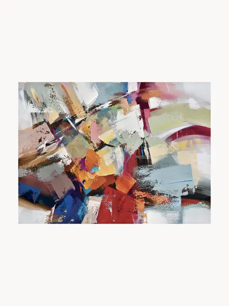Handgemaltes Leinwandbild Esplosione di Colore, Bunt, B 150 x H 110 cm