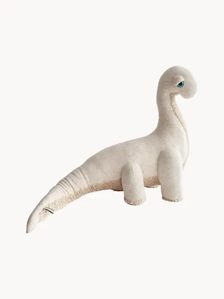 Cojín peluche artesanal Diplo, Tonos beige jaspeado, An 90 x Al 60 cm