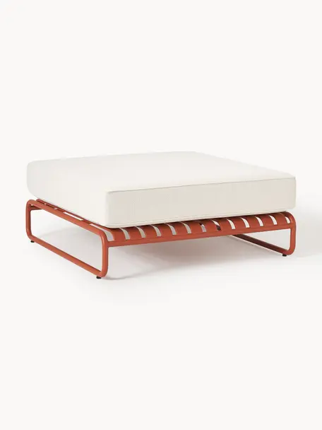 Tuin kruk Caio, Bekleding: 100% polyester Met 20.000, Frame: aluminium, Gebroken wit, terracotta, B 95 x D 95 cm