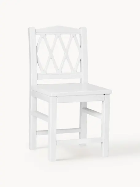 Chaise pour enfant Harlequin, Bois de bouleau, MDF, peinture sans COV

Ce produit est fabriqué à partir de bois certifié FSC® issu d'une exploitation durable, Bouleau blanc laqué, larg. 30 x haut. 58 cm