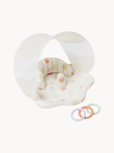 Tapis de jeu pour bébé Apple Sorbet, Plastique, Blanc cassé, multicolore, Ø 76 x haut. 65 cm