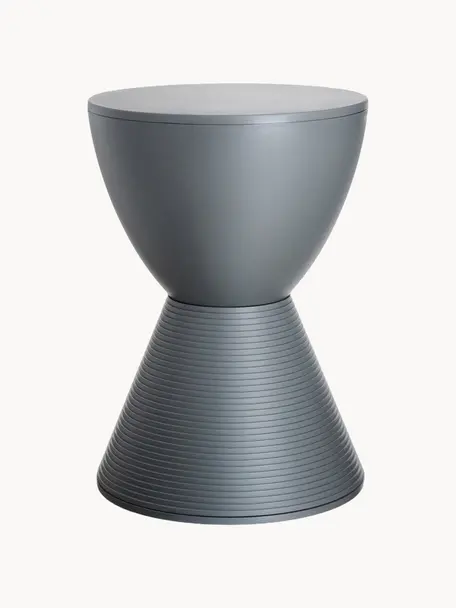 Table d'appoint design Prince Aha, Pigmenté polypropylène, Gris foncé, Ø 30 x haut. 43 cm