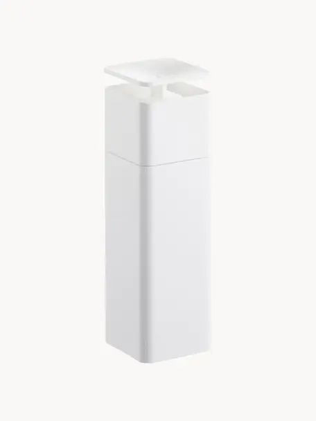Dispenser per sapone Tower, Plastica, Bianco, Larg. 6 x Alt. 19 cm