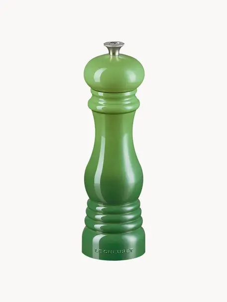 Molinillo de pimienta con mecanismo de cerámica Creuset, Estructura: plástico, Grinder: cerámica, Tonos verdes brillante, Ø 6 x Al 21 cm