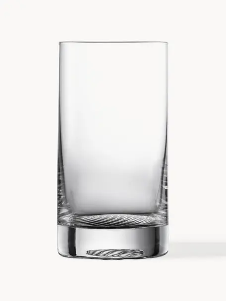 Verres à eau en cristal Echo, 4 pièces, Verre cristal Tritan

Apportez l'éclat du cristal à votre table ! Ce verre est d'une transparence exceptionnelle et d'un poids agréable, ce qui lui donne une sensation de qualité et un aspect élégant. De plus, les coupes fines rendent chaque pièce unique, en faisant un objet à la fois pratique et esthétique, Transparent, Ø 7 x haut. 13 cm, 410 ml