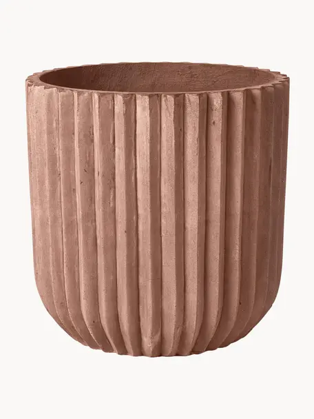 Portavaso Fiber, Fibra di argilla, Terracotta, Ø 50 x Alt. 50 cm