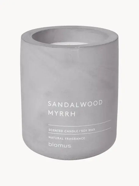 Bougie parfumée Fraga (bois de santal & myrrhe), Bois de santal et myrrhe, Ø 7 x haut. 8 cm