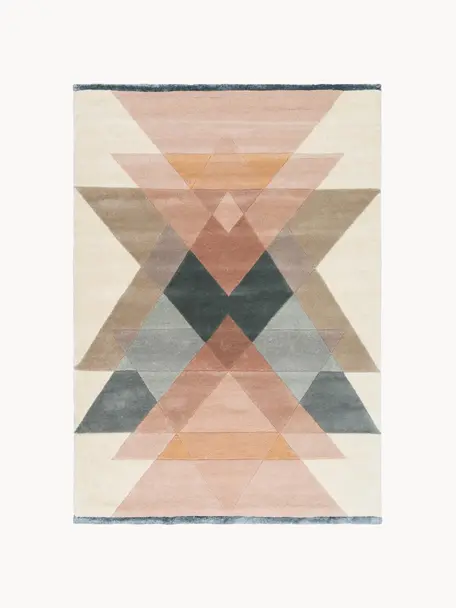 Ręcznie tuftowany dywan z wełny Freya, Wielobarwny, S 140 x D 200 cm (Rozmiar S)