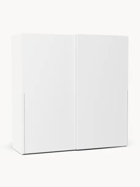 Armoire modulaire à portes coulissantes Leon, larg. 200 cm, plusieurs variantes, Blanc, Premium Interior, larg. 200 x haut. 236 cm