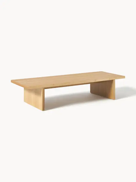 Table basse en bois Toni, Bois clair, Ø 120 x haut. 45 cm