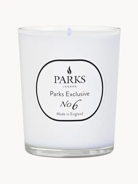Vela perfumada Parks Exclusive No. 6 (lima & limón), Recipiente: vidrio lechoso, Naranja, blanco, Ø 8 x Al 9 cm