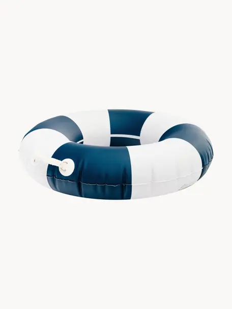 Anillo de natación redondo Classic, Plástico, Blanco, azul oscuro, Ø 86 x Al 15 cm