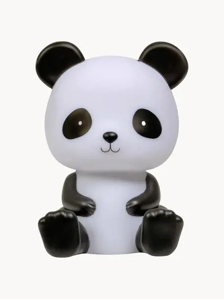 Oggetto luminoso a LED Panda, Senza plastica, BPA, piombo e ftalati, Bianco, nero, Larg. 12 x Alt. 19 cm