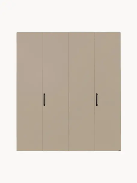 Draaideurkast Madison 4 deuren, inclusief montageservice, Frame: panelen op houtbasis, gel, Beige, B 202 x H 230 cm