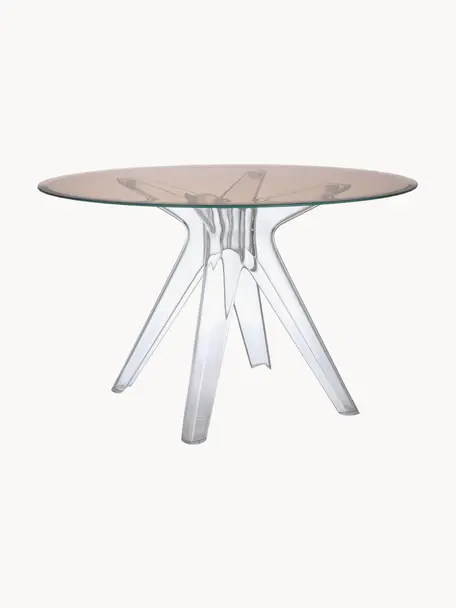 Table ronde, Ø 120 cm, Sir Gio, Brun, transparent, Ø 120 cm