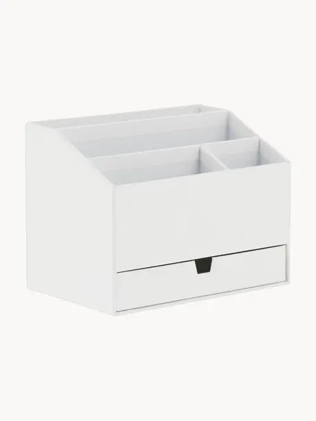 Kancelářský organizér Greta, Pevná laminovaná lepenka
(100 % recyklovaný papír), Bílá, Š 24 cm, H 16 cm