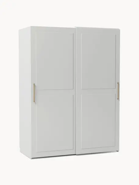 Modulárna šatníková skriňa s posuvnými dverami Charlotte, Š 150 cm, Sivá, Basic, Š 150 x V 200 cm