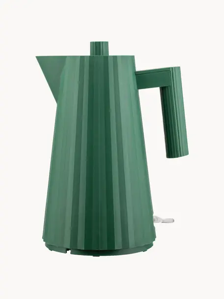 Bollitore Plissé 1,7 L, Resina termoplastica, Verde scuro, 1.7 L