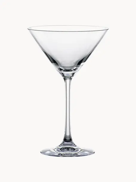 Kristall-Cocktailgläser Vivendi, 4 Stück, Kristallglas, Transparent, Ø 12 x H 18 cm, 200 ml