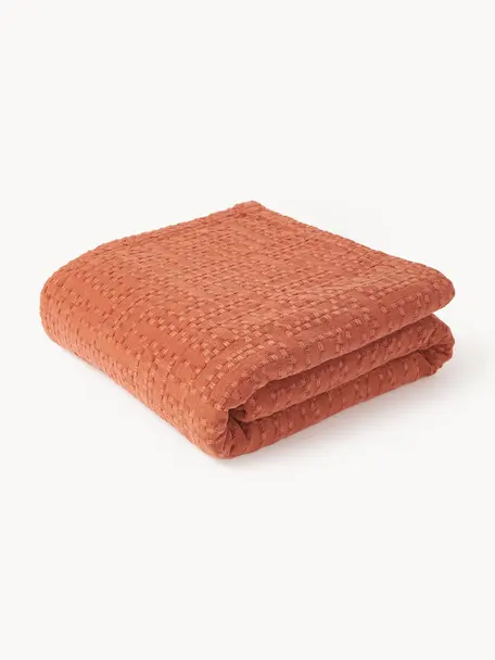 Colcha de algodón Lazlo, 100% algodón

El material utilizado para este producto ha sido probado contra sustancias nocivas y está certificado según el STANDARD 100 por OEKO-TEX®, 5763CIT, CITEVE., Terracota, An 230 x L 250 cm (para camas de 180 x 200 cm)