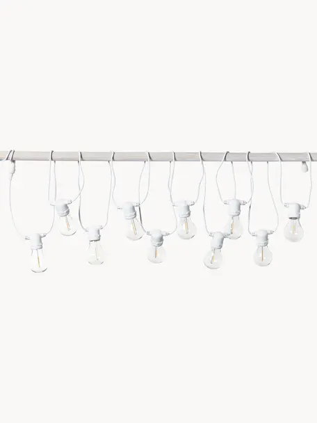 Guirlande lumineuse solaire Allegra, Plastique, Blanc, long. 800 cm, 10 lampions