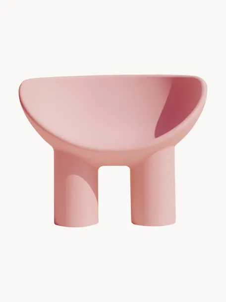 Sillón de plástico Roly Poly, Plástico, Rosa palo, An 84 x F 57 cm