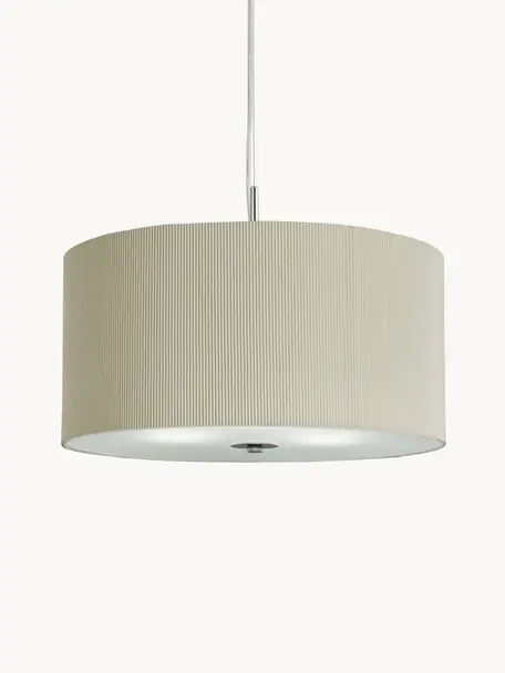 Grande suspension Drum, Beige clair, Ø 60 x haut. 34 cm