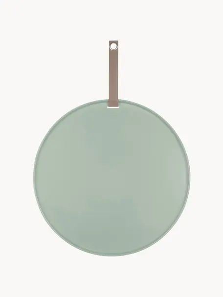 Magnetische Pinnwand Perky, Polyurethan, Salbeigrün, Braun, Ø 52 cm