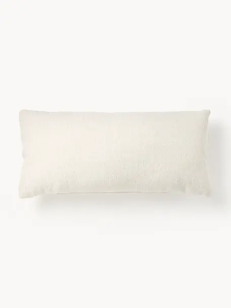 Cojín sofá Sofia, Funda: 100% poliéster, Tejido blanco crema, An 30 x L 70 cm