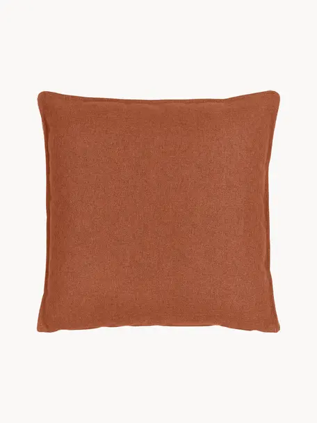 Cojín sofá Lennon, Tapizado: 100% poliéster, Terracota, An 60 x L 60 cm