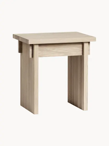 Tabouret en bois de chêne Japanese, Bois de chêne, certifié FSC, Bois de chêne, huilé, larg. 40 x haut. 42 cm