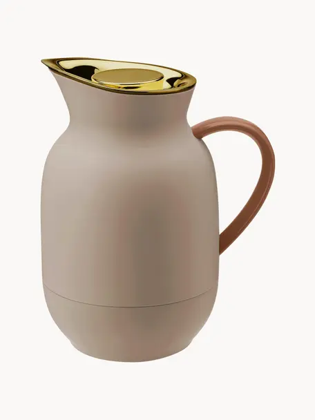 Thermoskan Amphora, 1 L, Kan: kunststof, Beige, nougat, goudkleurig, 1 L