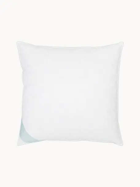 Almohada 3 cámaras Premium, firmeza baja, Exterior: plumas blancas nuevas (90, Interior: plumas nuevas blancas, cl, Funda: 100% algodón Mako, Blando, An 80 x L 80 cm