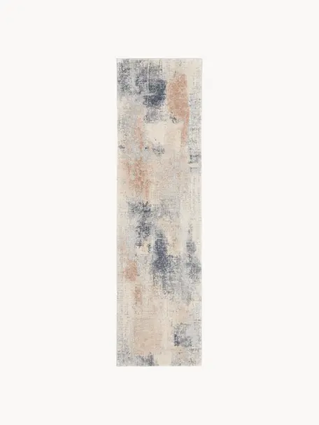 Design Läufer Rustic Textures II, Flor: 51% Polypropylen, 49% Pol, Hellbeige, Bunt, B 65 x L 230 cm