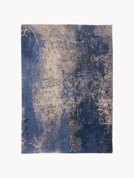 Koberec s abstraktním vzorem Abyss, 100 % polyester, Odstíny modré a béžové, Š 80 cm, D 150 cm (velikost XS)