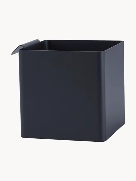 Boîte de rangement de cuisine en acier Flex, Acier, enduit, Noir, larg. 11 x haut. 11 cm