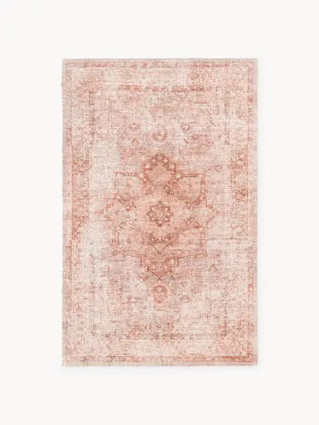 Tapis à poils ras Alisha, 63 % jute, 37 % polyester, Terracotta, larg. 120 x long. 180 cm (taille S)