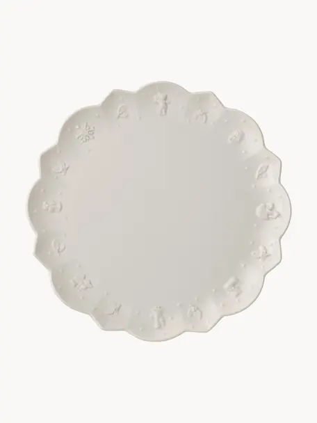 Assiettes plates Toy's Delight, 6 pièces, Porcelaine Premium, Blanc, Ø 30 cm