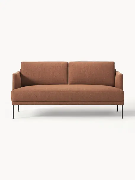 Sofa Fluente (2-Sitzer), Bezug: 100% Polyester Der strapa, Gestell: Massives Kiefernholz, Webstoff Nougat, B 166 x T 85 cm