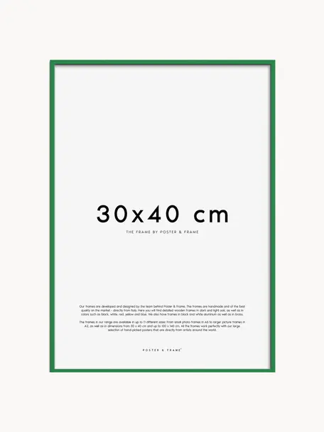 Cadre photo artisanal Explore, tailles variées, Vert foncé, 30 x 40 cm