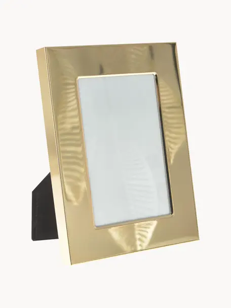 Bilderrahmen Wide, Rahmen: Metall, beschichtet, Rückseite: Mitteldichte Holzfaserpla, Goldfarben, 10 x 15 cm