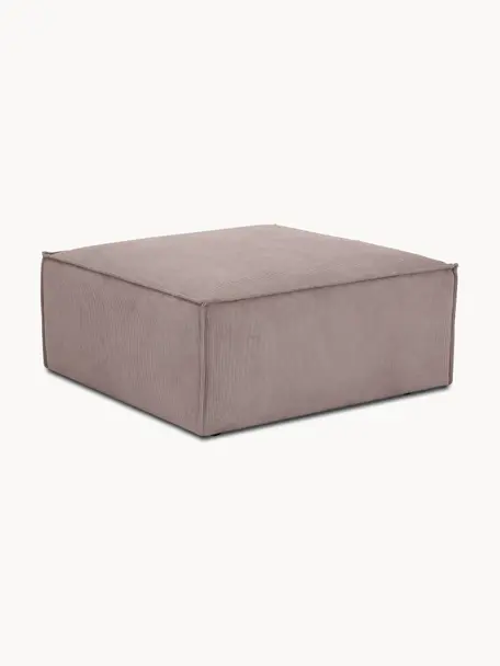 Sofa-Hocker Lennon aus Cord, Bezug: Cord (92 % Polyester, 8 %, Gestell: Massives Kiefernholz, Spe, Cord Taupe, B 88 x T 88 cm