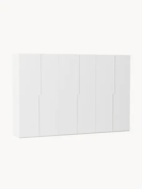 Armario modular Leon, 6 puertas (300 cm), diferentes variantes, Estructura: tablero aglomerado revest, Blanco, Classic Interior, An 300 x Al 200 cm