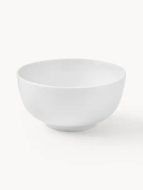 Cuencos de porcelana Delight, 4 uds., Porcelana, Blanco, Ø 14 x Al 7 cm